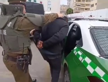 Detienen a sujeto por robo frustrado de vehículo en Viña del Mar: registra 14 aprehensiones por diversos delitos
