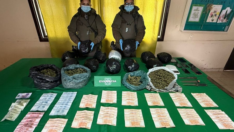 Detienen en Petorca a dos personas por tráfico de drogas: Sujeto aprehendido estaba prófugo de la justicia