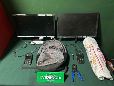 Delincuentes asaltan hotel en pleno centro de Viña del Mar, pero caen tras cinematográfica persecución por el estero Marga Marga