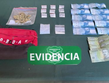 Detienen a dos personas en Viña del Mar por receptación: uno de los sujetos tenía droga en su poder