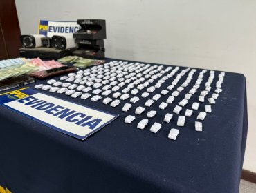 Detienen a dos mujeres por microtráfico de drogas en Villa Alemana: fueron incautados 186,7 gramos de cocaína base