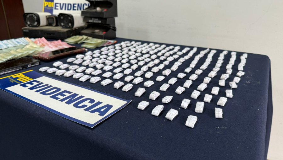 Detienen a dos mujeres por microtráfico de drogas en Villa Alemana: fueron incautados 186,7 gramos de cocaína base