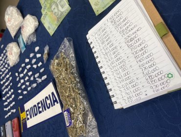 Desarticulan tres puntos de venta de droga en tomas de San Antonio: dos mujeres fueron detenidas en operativo de la PDI