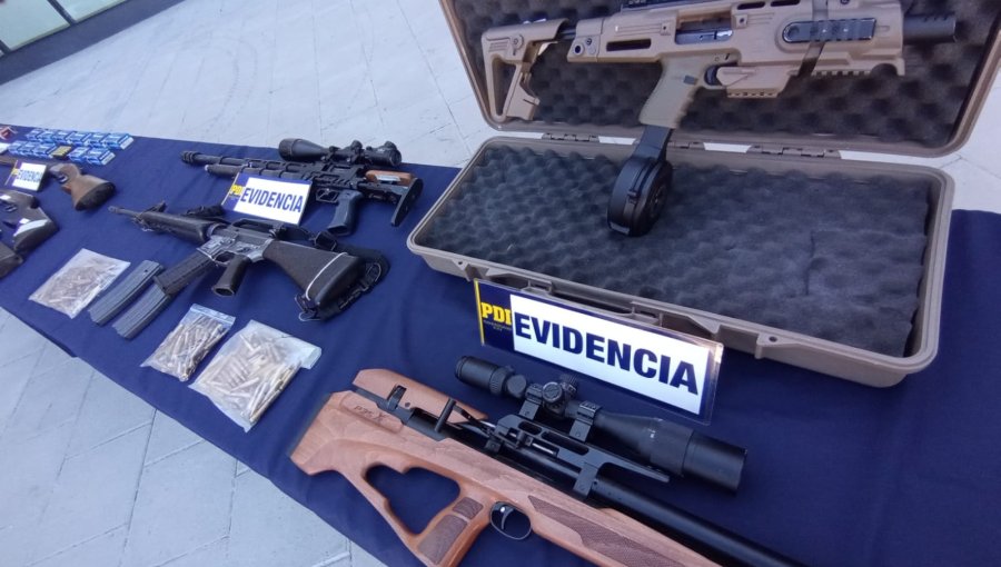 Megaoperativo de la PDI en Los Andes desarticula violenta banda narco con arsenal de guerra: 17 sujetos quedaron tras las rejas