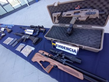 Megaoperativo de la PDI en Los Andes desarticula violenta banda narco con arsenal de guerra: 17 sujetos quedaron tras las rejas