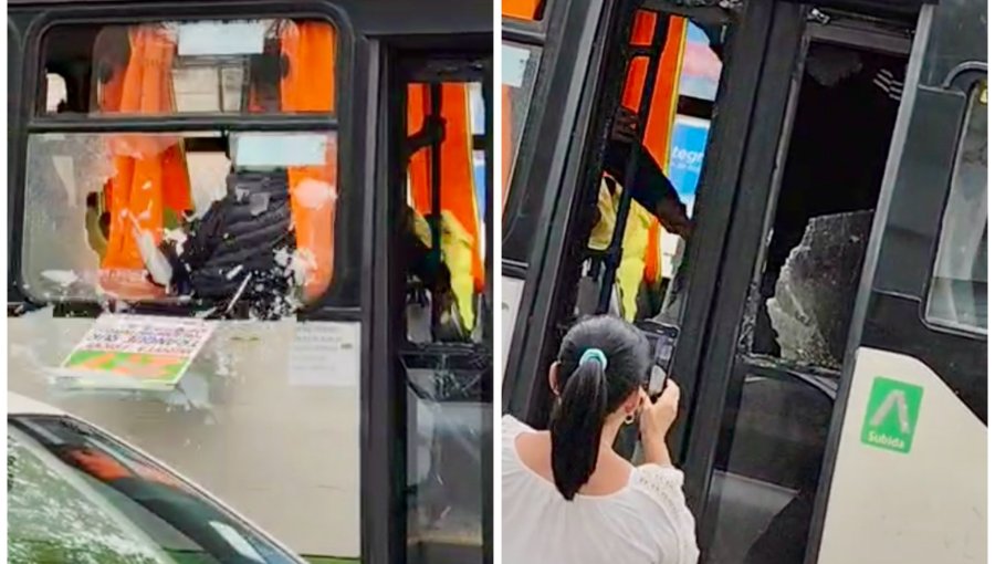 Registro capta feroz riña entre conductor y chofer de micro en plena Av. Libertad de Viña