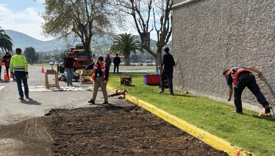 Inician excavación en Escuela de Suboficiales del Ejército en Maipú para buscar restos de detenido desaparecido en 1974