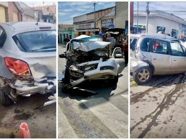 Camión sin frenos arrasa con varios vehículos en las cercanías de la plaza de Cartagena