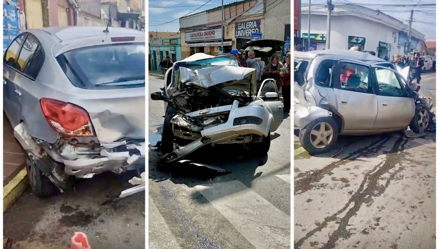 Camión sin frenos arrasa con varios vehículos en las cercanías de la plaza de Cartagena