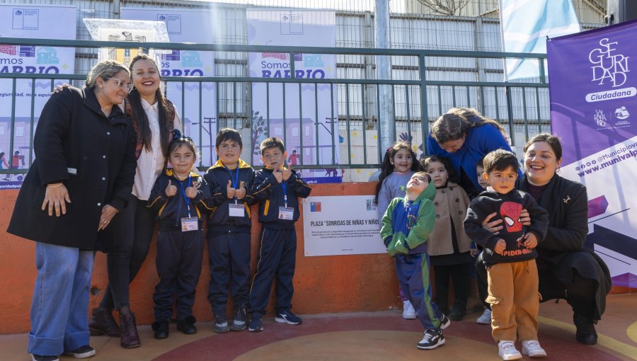 Población Joaquín Edwards Bello de Valparaíso cuenta con recuperada plaza para la niñez