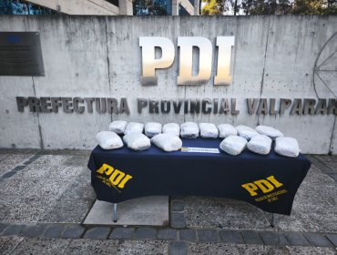 Detectan traslado de 16 kilos de marihuana que se venderían en fondas de Valparaíso y Viña