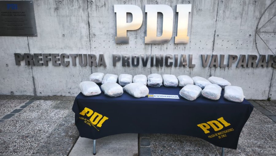 Detectan traslado de 16 kilos de marihuana que se venderían en fondas de Valparaíso y Viña