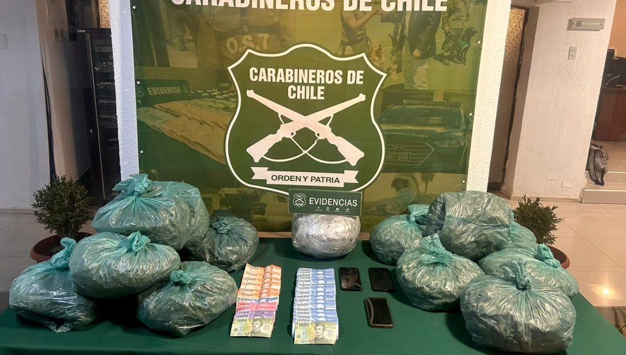 Capturan en La Ligua a dúo delictual dedicado al transporte de droga desde el norte