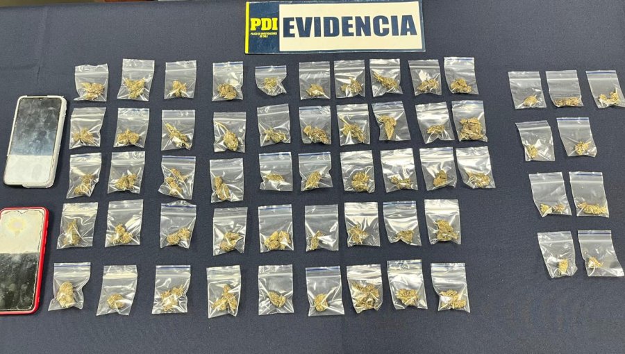 Detienen a dos sujetos que vendían marihuana a jóvenes estudiantes en La Ligua