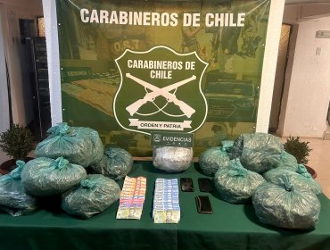 Capturan en La Ligua a dúo delictual dedicado al transporte de droga desde el norte