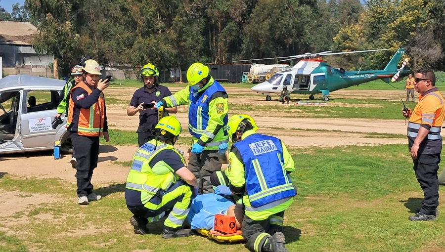 Con simulacro en vivo, «Expo Emergencias» reunió a más de 30 instituciones de prevención, gestión y respuesta en Villa Alemana