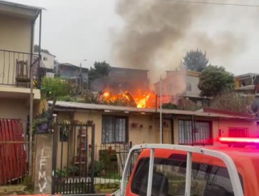 Muere hombre de 61 años en fatal incendio en parte alta de Viña del Mar