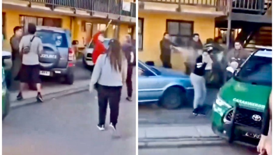 Violenta agresión en Talagante: Carabineros que ayudaban a una familia amenazada fueron atacados por una turba