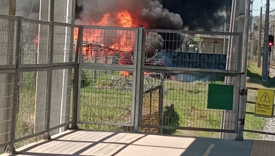 Hombre resulta con graves quemaduras tras incendio de ruco en Villa Alemana