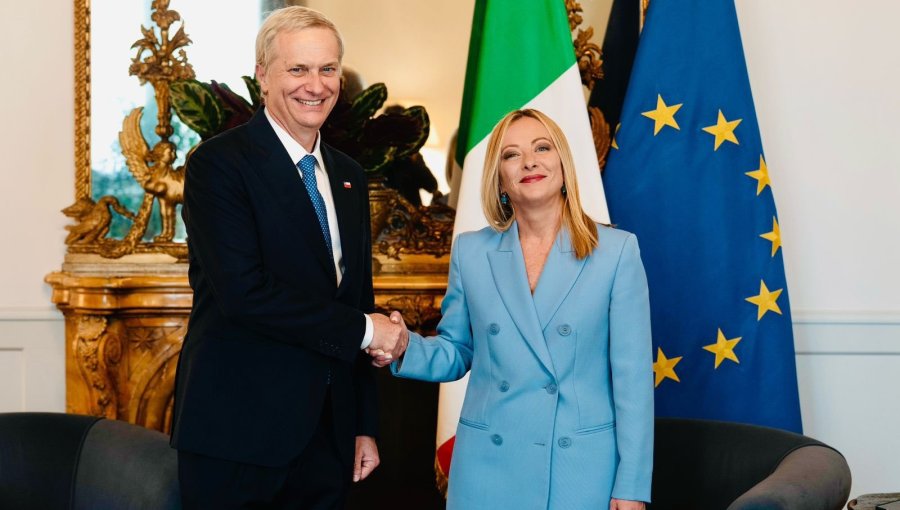 José Antonio Kast se reunió con Giorgia Meloni en Roma para abordar el combate a la inmigración ilegal