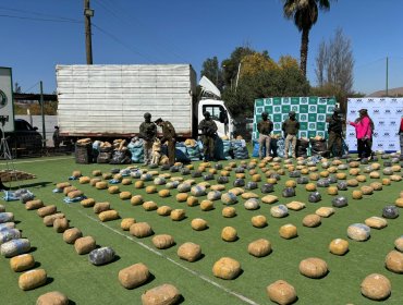 Incautan casi 2 toneladas de drogas en megaoperativo en la región de Atacama
