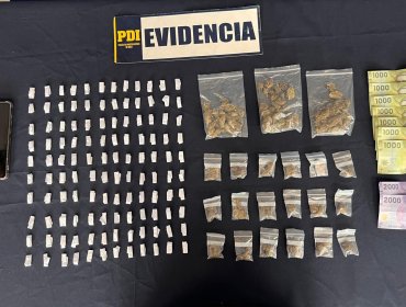 PDI captura en San Antonio a dos sujetos que utilizaban a menor de 13 años para traficar drogas en el sector La Campiña