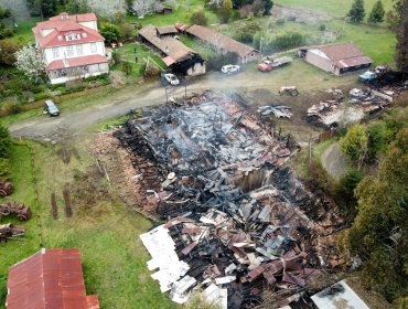 En prisión preventiva queda imputado por ataque incendiario al molino Grollmus en Contulmo