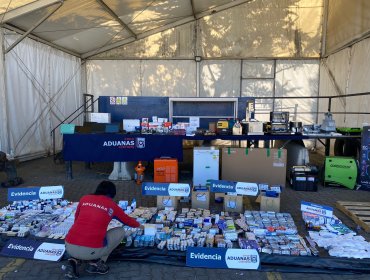 Descubren en Valparaíso millonario contrabando de medicamentos y baterías de litio con destino a Venezuela