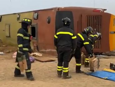 Copiapó: Detienen a chofer de bus accidentado tras dar positivo a test de droga