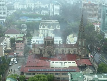 Sobrecalentamiento de aparato eléctrico provocó incendio en Iglesia de los Padres Carmelitas en Viña del Mar
