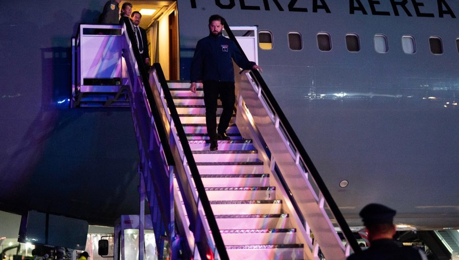 Presidente Boric aterrizó en Nueva York para participar en la 80ª Asamblea General de Naciones Unidas