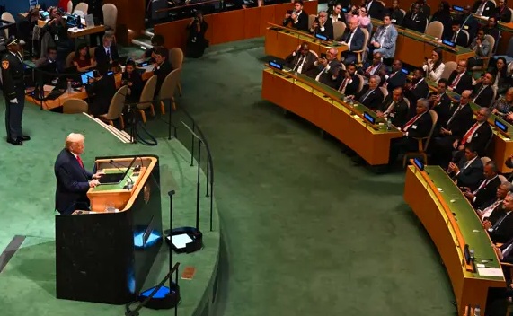 Trump acusó en la Asamblea General de Naciones Unidas que reconocer al Estado de Palestina es una "recompensa a terroristas de Hamás"