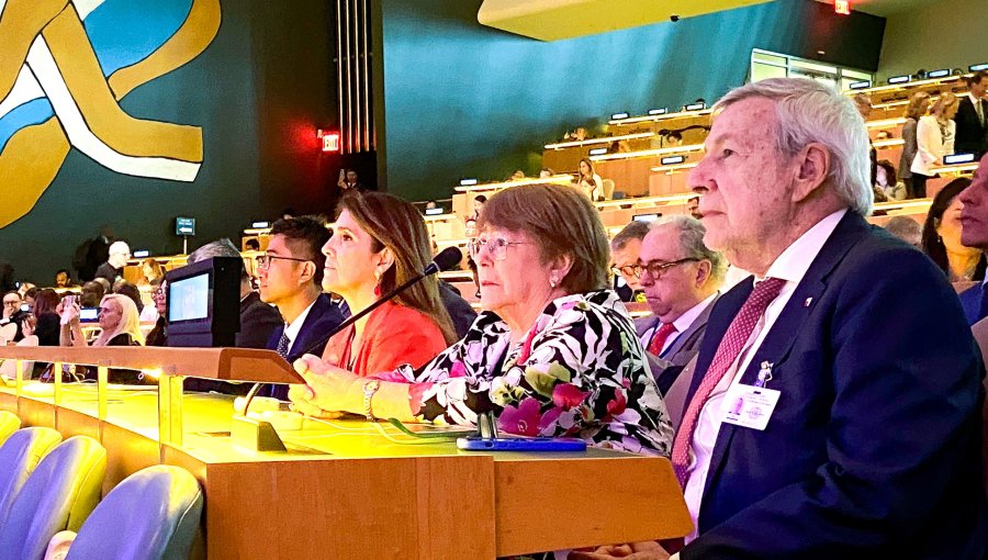 Michelle Bachelet participa en actividades oficiales de la Cancillería chilena en la ONU