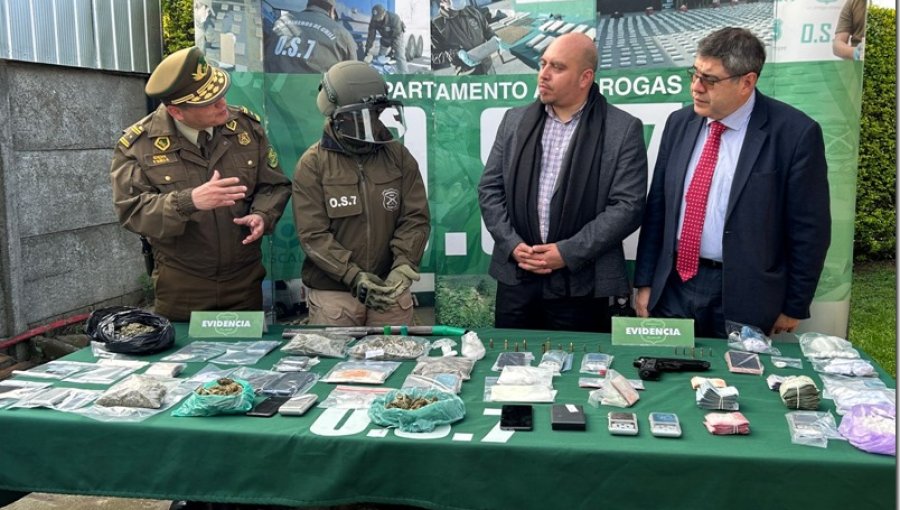 «Operación Araucanía»: 21 detenidos deja procedimiento anti-drogas en Angol, Pitrufquén, Freire, Gorbea y Temuco