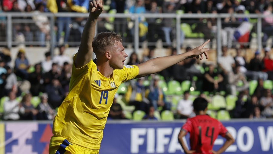 Ucrania se impusó con lo justo sobre Corea en la partida del Mundial Sub-20 en Valparaíso