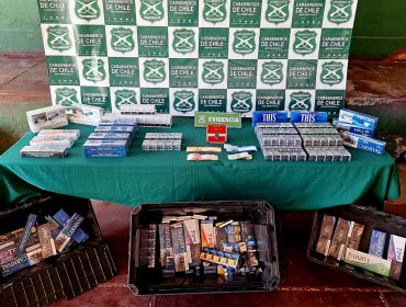 Mujer fue detenida por comercializar cigarros de contrabando en feria libre de Los Andes