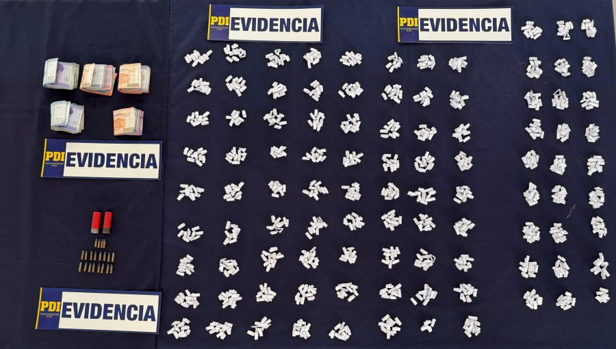 PDI captura a pareja de microtraficantes que operaba en su domicilio en Los Andes