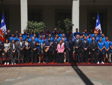 Los «Cóndores» fueron recibidos por el Presidente Boric en La Moneda tras su clasificación al Mundial