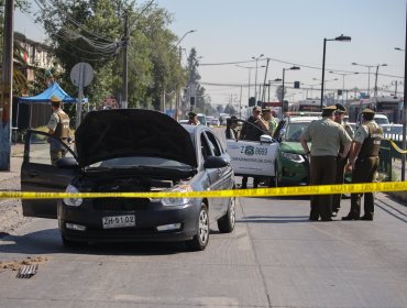 A balazos detienen a banda que intentó atropellar a Carabineros en San Ramón
