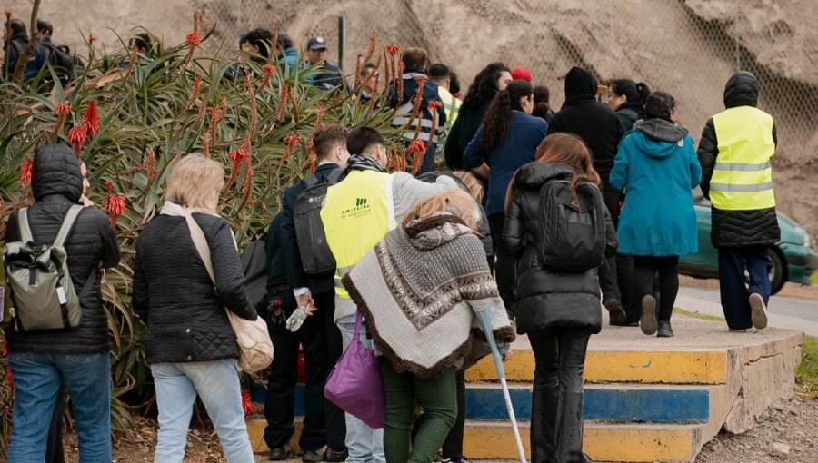 Simulacro en Viña del Mar: Alcaldesa Ripamonti enfatiza en los riesgos de evacuar en auto y pide "bajar los tiempos" de evacuación