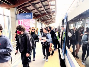 Pasajeros del Tren Limache-Puerto participaron del simulacro regional de sismo y tsunami