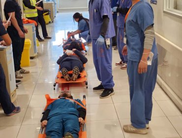 Hospital Dr. Gustavo Fricke de Viña del Mar puso a prueba sus protocolos en simulacro de terremoto con posterior tsunami