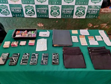 Detienen a cinco delincuentes extranjeros que intentaron estafar con «Cuento del Tío» a una mujer de 70 años en Los Andes