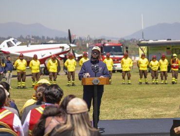 Boric hizo un llamado a la responsabilidad durante lanzamiento de plan de prevención, mitigación y control de incendios forestales