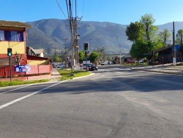 UOCT actualiza operación de importante cruce semaforizado de calle Eastman de Olmué