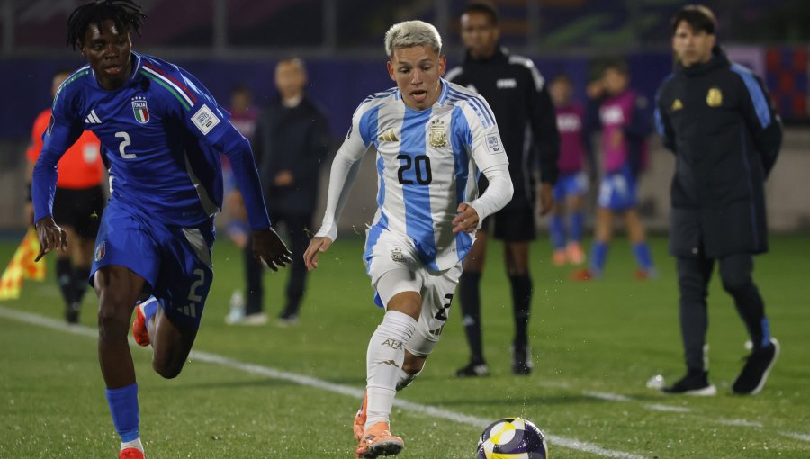 Delantero argentino Gianluca Prestianni: "La gente de Chile disfruta del Mundial Sub 20 porque quedaron fuera del otro"
