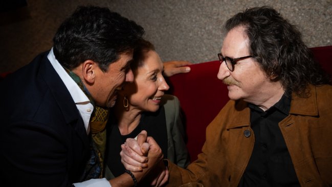 Karen Doggenweiler y Rafael Araneda se reúnen con Charly García en Buenos Aires durante el lanzamiento de su colaboración con Sting