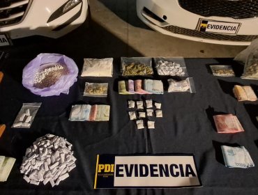 Detienen a cinco integrantes de banda criminal dedicada a la comercialización de drogas en tres poblaciones de Limache