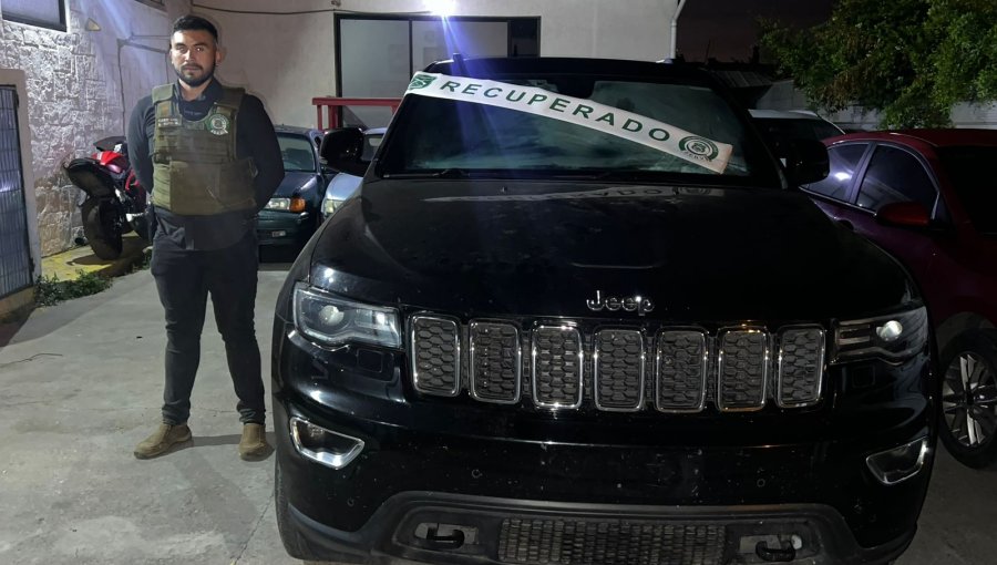 Jeep robado en julio de 2024 fue recuperado en Concón: detuvieron a hombre de 37 años