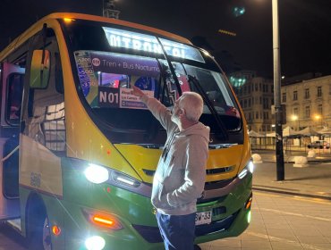 Dan inicio al esperado servicio de buses nocturnos que unirá Valparaíso con Villa Alemana: salidas serán cada una hora